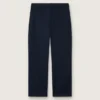 Pantaloni chino unisex Journey din pânză de bumbac albastră cu logo brodat