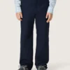 Pantaloni chino unisex Journey din pânză de bumbac albastră cu logo brodat
