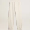 Pantaloni de jogging albi