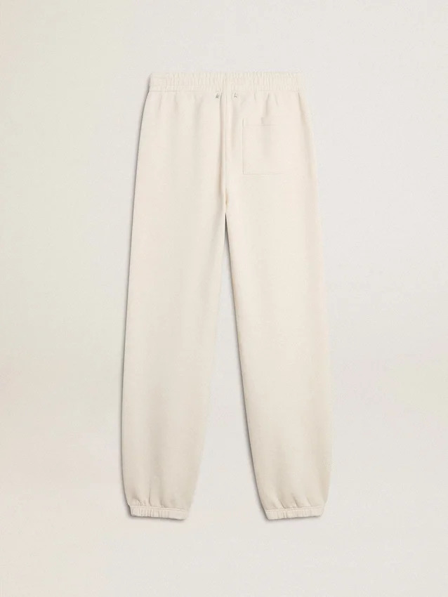 Pantaloni de jogging albi