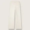 Pantaloni de jogging albi din bumbac pentru femei
