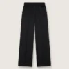 Pantaloni de jogging din lână ușoară, negri, pentru femei