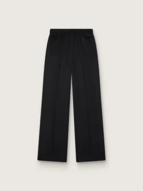 Pantaloni de jogging din lână ușoară, negri, pentru femei