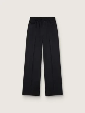 Pantaloni de jogging din lână ușoară, negri, pentru femei