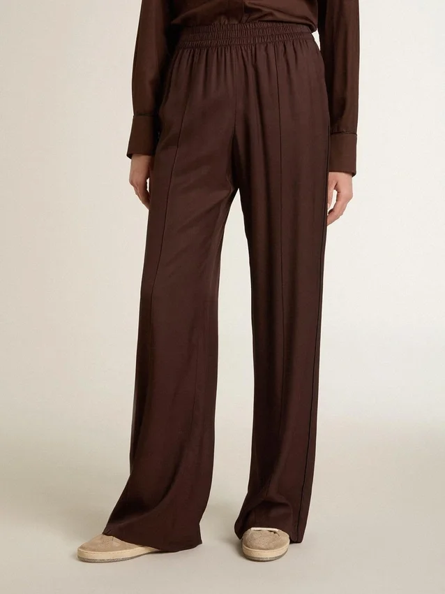 Pantaloni de jogging maro pentru femei