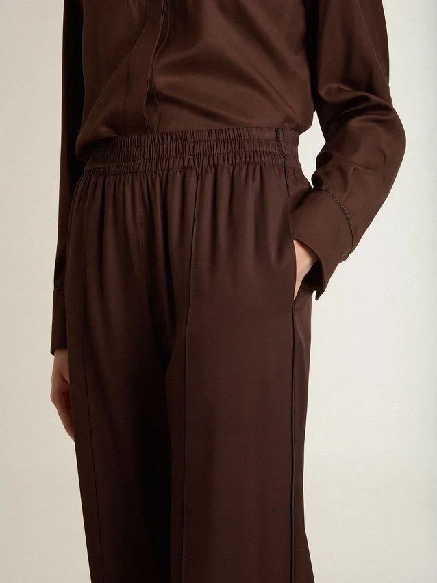 Pantaloni de jogging maro pentru femei