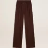 Pantaloni de jogging maro pentru femei