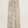Pantaloni de jogging multicolori pentru femei, cu imprimeu floral