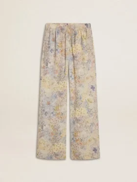 Pantaloni de jogging multicolori pentru femei, cu imprimeu floral