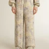 Pantaloni de jogging multicolori pentru femei, cu imprimeu floral