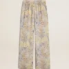 Pantaloni de jogging multicolori pentru femei, cu imprimeu floral
