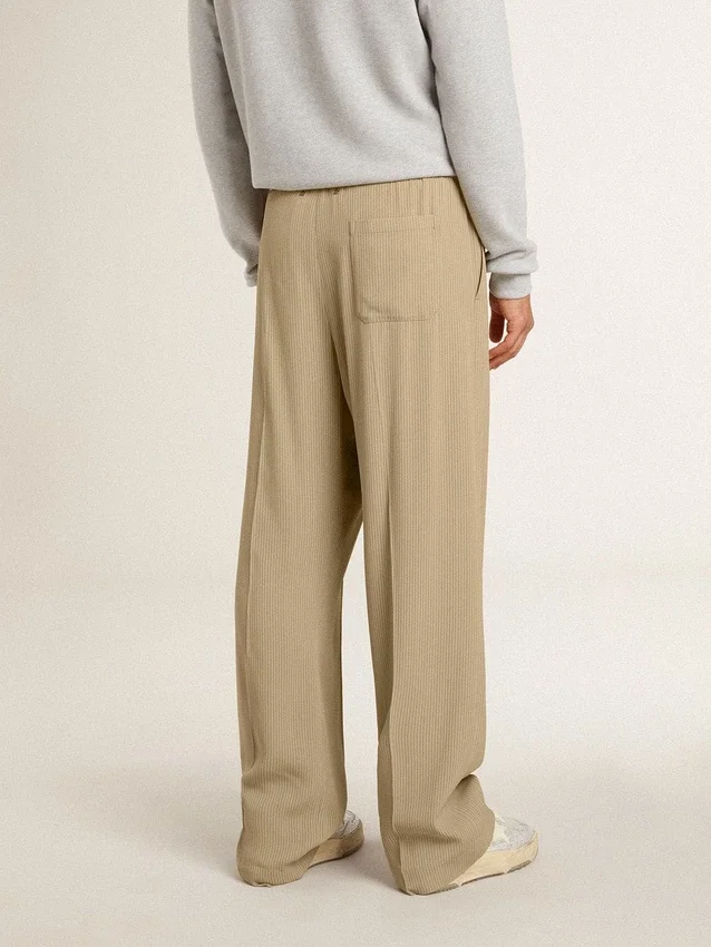 Pantaloni de jogging pentru bărbați, de culoare travertin