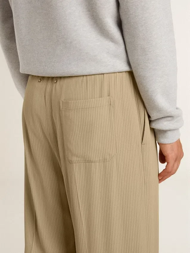 Pantaloni de jogging pentru bărbați, de culoare travertin