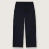 Pantaloni de jogging pentru bărbați din lână albastru închis
