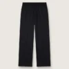 Pantaloni de jogging pentru bărbați din lână neagră