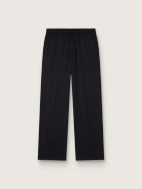 Pantaloni de jogging pentru bărbați din lână neagră