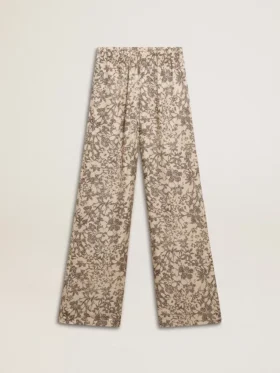 Pantaloni de jogging pentru femei cu imprimeu floral