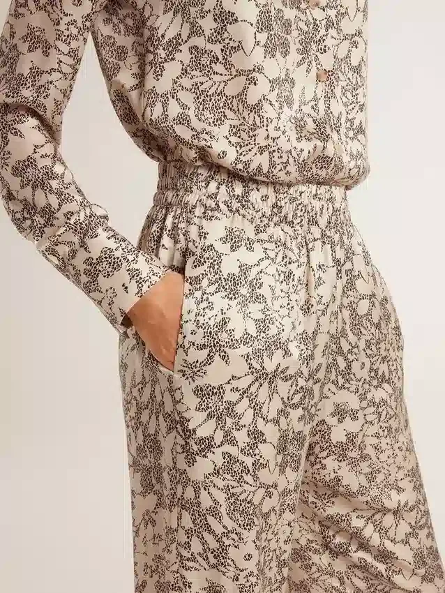 Pantaloni de jogging pentru femei cu imprimeu floral