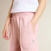 Pantaloni de jogging roz cu stea strălucitoare pe partea din față
