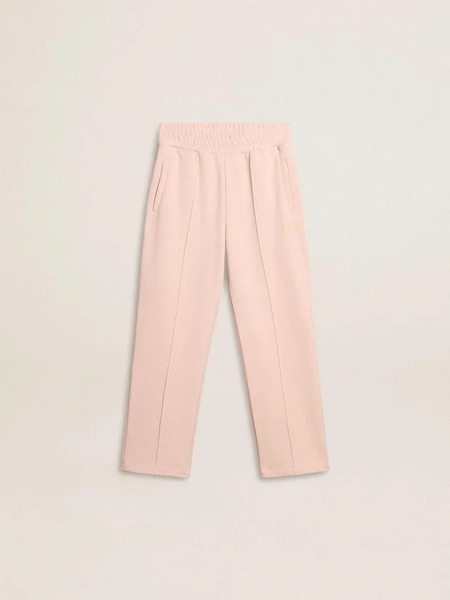 Pantaloni de jogging roz pentru fete, cu imprimeu