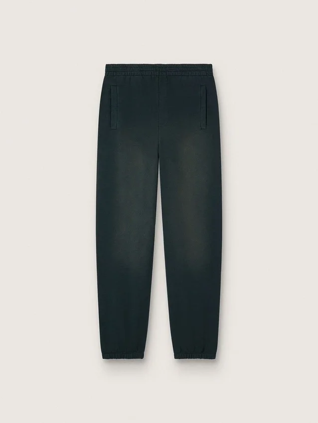 Pantaloni de jogging unisex negri, cu aspect spălat