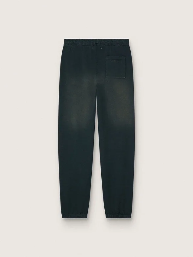 Pantaloni de jogging unisex negri, cu aspect spălat