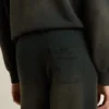 Pantaloni de jogging unisex negri, cu aspect spălat
