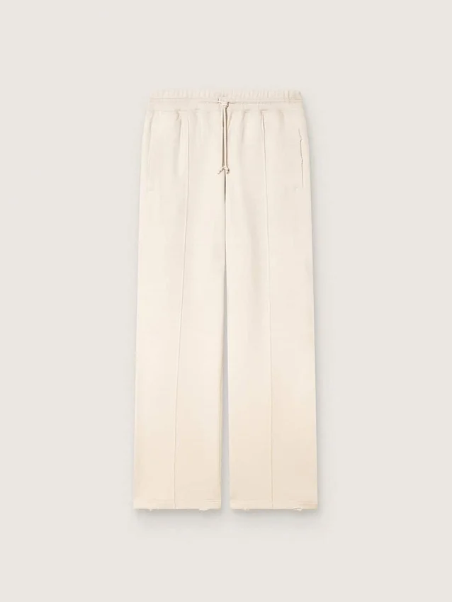 Pantaloni de trening unisex Star din fleece alb vintage