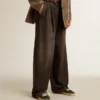 Pantaloni din bumbac pentru femei, cu spălare medie