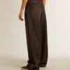 Pantaloni din bumbac pentru femei, cu spălare medie