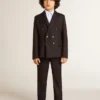 Pantaloni din lână albastru închis pentru băieți