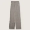 Pantaloni oversized pentru femei, cu model în carouri Prince of Wales gri