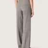 Pantaloni oversized pentru femei, cu model în carouri Prince of Wales gri