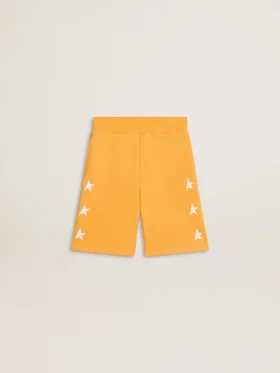 Pantaloni scurți galben muștar pentru băieți