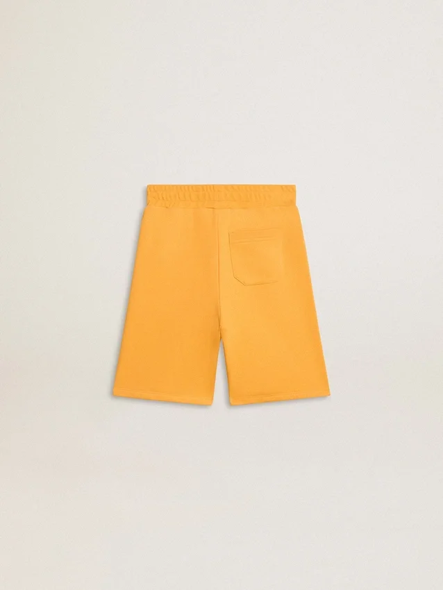 Pantaloni scurți galben muștar pentru băieți