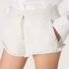 Pantaloni scurți pentru femei Star din fleece gri melanj