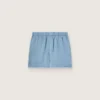 Pantaloni scurți unisex din twill de bumbac albastru deschis