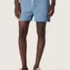 Pantaloni scurți unisex din twill de bumbac albastru deschis