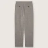 Pantaloni slim fit pentru bărbați, cu model Prince of Wales în carouri gri