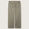 Pantaloni unisex din denim gri, cu șnur și stea