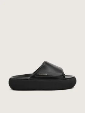 Pantofi slip-on Space-Star pentru bărbați din piele neagră
