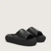 Pantofi slip-on Space-Star pentru bărbați din piele neagră