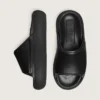 Pantofi slip-on Space-Star pentru bărbați din piele neagră