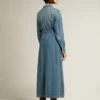 Rochie-cămașă din denim pentru femei, cu curea