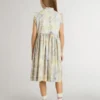 Rochie midi din bumbac pentru fete, cu imprimeu floral multicolor
