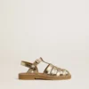 Sandale Maxime Junior din piele aurie