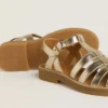 Sandale Maxime Junior din piele aurie