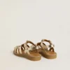 Sandale Maxime Junior din piele aurie