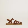 Sandale Maxime Junior din piele maro