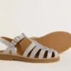 Sandale Maxime Young cu micro-sclipici argintii